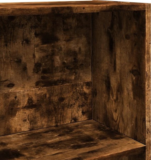 vidaXL Ράφι βιβλίων καπνισμένος δρυς 80x30x114 cm