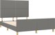 vidaXL Κρεβάτι με κεφαλάρι, σκούρο γκρι, 140x200 cm, επενδυμένο με ύφασμα