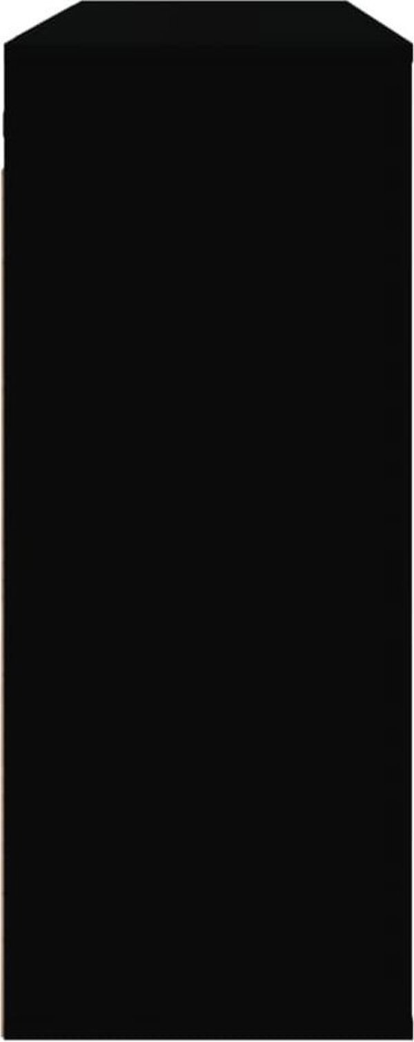 Μαύρο επιτοίχιο ντουλάπι 80x33x80 cm από υλικό ξύλου