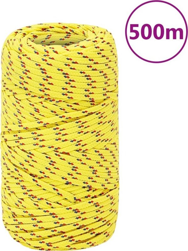 vidaXL Linka zejlarska, zolita, 2 mm, 500 m, polipropilen