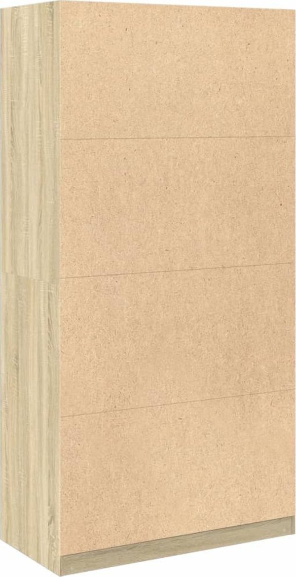 vidaXL Ντουλάπα δρυς sonoma, 100x50x200 εκ., από ξύλο σύνθετο