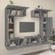 vidaXL Σετ 6 ντουλαπιών TV, γκρι δρυς sonoma, υλικό ξύλου