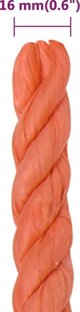 vidaXL Linka robocza, πορτοκαλί, 16 mm, 50 m, πολυπροπυλένιο