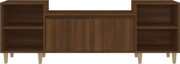 vidaXL Έπιπλο τηλεόρασης, καφέ δρυς, 160x35x55 εκ