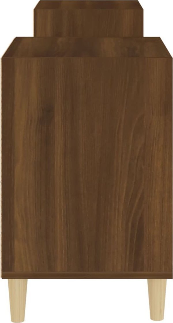 vidaXL Έπιπλο τηλεόρασης, καφέ δρυς, 160x35x55 εκ