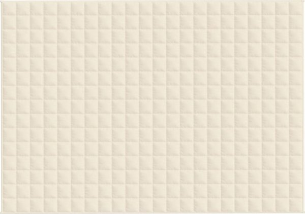 vidaXL Βάρος κουβέρτας, κρεμ, 155x220 εκ., 11 κιλά, ύφασμα