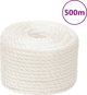 vidaXL Linka robocza, λευκή, 12 mm, 500 m, πολυπροπυλένιο