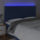 vidaXL Zaglowek do lozkou me LED, mple, 180x7x118/128 cm, yfasma