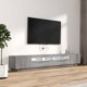 vidaXL Zestaw 3 Szafek TV z Oswietleniem LED Szary Dab Sonoma