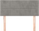 vidaXL Προσκέφαλο για κρεβάτι, γκρι, 90x5x78/88 cm, βελούδο
