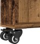 vidaXL Λεπτό βοηθητικό καρότσι, παλιό ξύλο, 48x13x68 εκ.