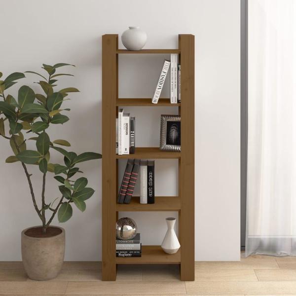 vidaXL Ράφι/διαχωριστικό, καρυδί, 60x35x160 εκ., πεύκο