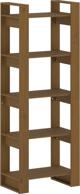 vidaXL Ράφι/διαχωριστικό, καρυδί, 60x35x160 εκ., πεύκο