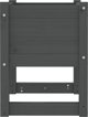 vidaXL vidaXL Donice, 2 szt., szare, 40x40x52,5 cm, lite drewno sosnowe