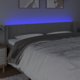 vidaXL Κεφαλάρι κρεβατιού με LED, ανοιχτό γκρι, 183x16x78/88 εκ., ύφασμα