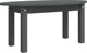 vidaXL vidaXL Stolik kawowy, szary, 80x40x35 cm, lite drewno sosnowe
