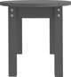 vidaXL vidaXL Stolik kawowy, szary, 80x40x35 cm, lite drewno sosnowe