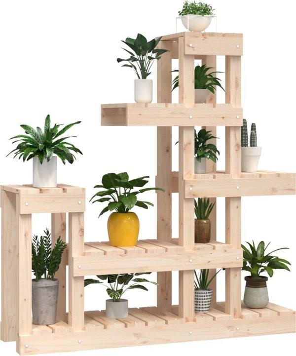 vidaXL vidaXL Kwietnik 92x25x97 cm, lite drewno sosnowe