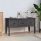 vidaXL Stolik kawowy, szary, 102x49x55 cm, lite drewno sosnowe