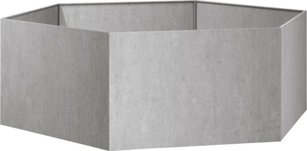 vidaXL Donica, szara, 120x120x45 cm, stal kortenowska