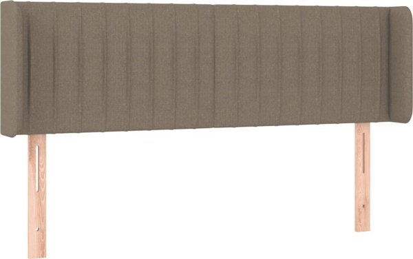vidaXL Κεφαλάρι κρεβατιού με LED, ταουπέ, 147x16x78/88 εκ., υφασμάτινο