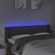 vidaXL Κεφαλάρι κρεβατιού με LED, ταουπέ, 147x16x78/88 εκ., υφασμάτινο