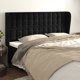vidaXL Zaglowek uszak, μαύρο, 163x23x118/128 εκ, βελούδο