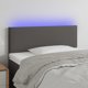 vidaXL Zaglowek do lozka z LED, gkri, 80x5x78/88 cm, texnima dermatos