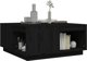 vidaXL Stolik kawowy, czarny, 80x81x36,5 cm, lite drewno sosnowe