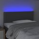 vidaXL Κεφαλάρι κρεβατιού με LED, σκούρο γκρι, 90x5x78/88 cm, ύφασμα