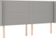 vidaXL Continental κρεβάτι με στρώμα, ανοιχτό γκρι, 180x200 εκ., ύφασμα