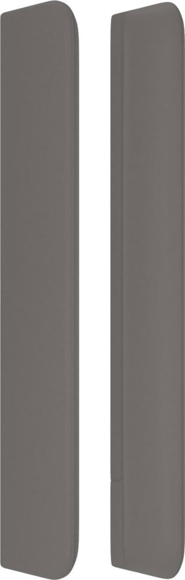 vidaXL Υποστήριγμα κεφαλιού uszak, γκρι, 93x16x118/128 cm, τεχνητό δέρμα