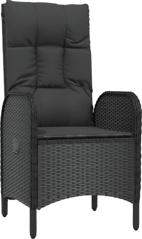 vidaXL Σετ καθιστικού 4 τεμαχιων με μαξιλαρια, πολυρατανιο