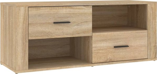 Szafka pod telewizor vidaXL, dab sonoma, 100x35x40 cm