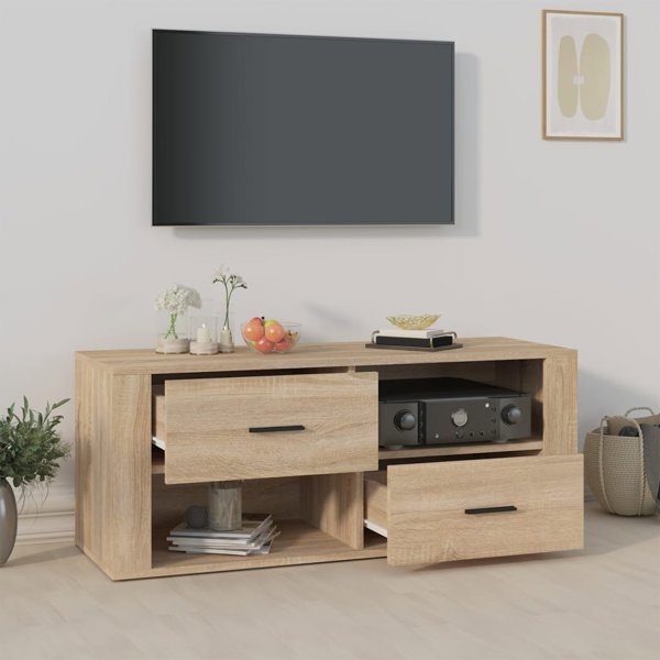 Szafka pod telewizor vidaXL, dab sonoma, 100x35x40 cm