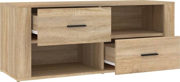 Szafka pod telewizor vidaXL, dab sonoma, 100x35x40 cm