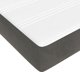 vidaXL vidaXL Materac kieszeniowy, ciemnoszary, 120x200x20 cm, aksamit