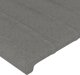 vidaXL Κεφαλάρι Κρεβατιού με LED, Σκούρο Γκρι, 100x5x118/128 εκ., Υφασμάτινο
