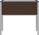 vidaXL Γλάστρα κήπου, καφέ, 100x41x90 εκ., ατσάλι