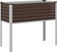 vidaXL Γλάστρα κήπου, καφέ, 100x41x90 εκ., ατσάλι