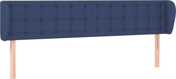 vidaXL κεφαλάρι uszak 203x23x78/88 cm, υφασμάτινο μπλε