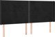 vidaXL Κρεβάτι Continental με στρώμα και LED, μαύρο βελούδο, 180x200 cm