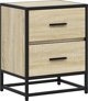 vidaXL Κομοδίνο Sonoma Δρυς, 40x31x50 εκ., υλικό ξυλείας