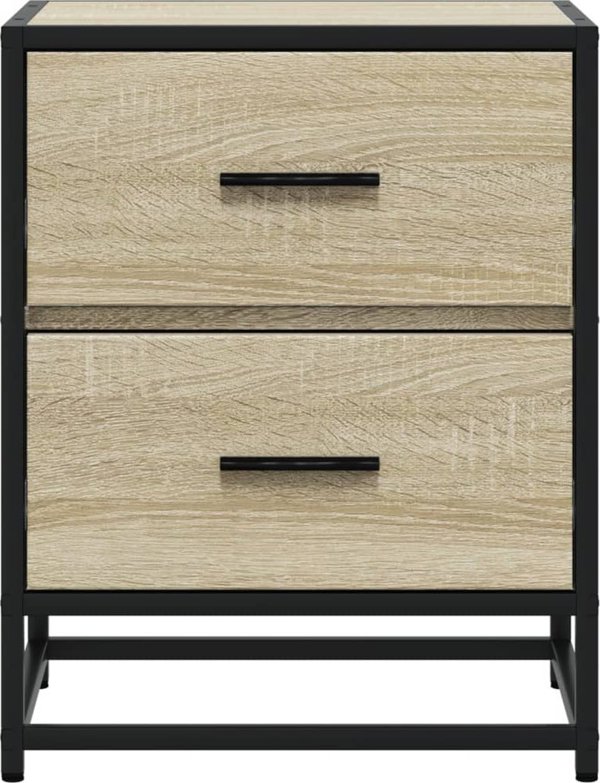 vidaXL Κομοδίνο Sonoma Δρυς, 40x31x50 εκ., υλικό ξυλείας