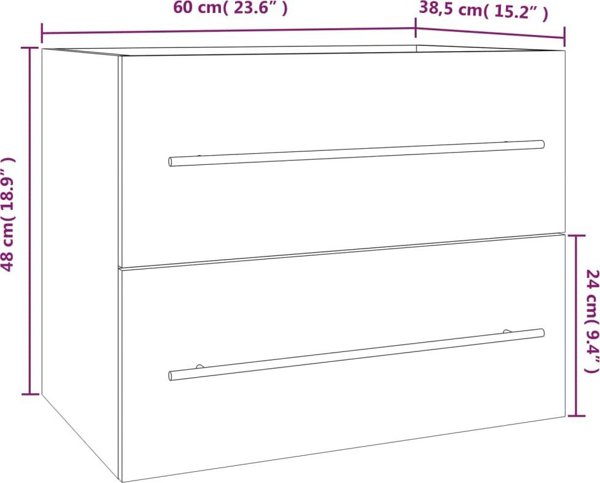 vidaXL Safaki ipo umyslaki, ptidimenos dab, 60x38,5x48 cm