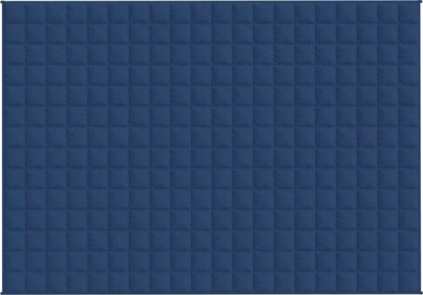 vidaXL Βαριεστημάτικό πάπλωμα, μπλε, 138x200 εκ., 6 κιλά, ύφασμα