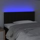 vidaXL Zaglowek do lozka z LED, mavro, 100x5x78/88 cm, tkanina