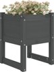 vidaXL vidaXL Donica, szara, 40x40x52,5 cm, lite drewno sosnowe