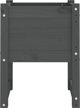 vidaXL vidaXL Donica, szara, 40x40x52,5 cm, lite drewno sosnowe