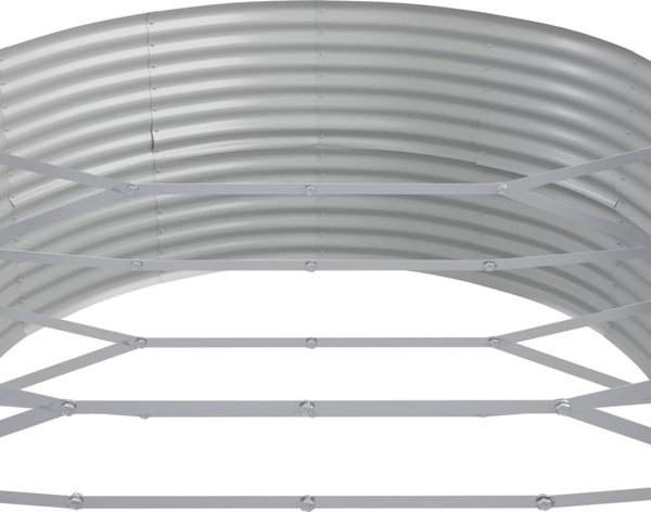 vidaXL vidaXL Donica ogrodowa, malowana proszkowo stal, 544x100x36 cm, szara